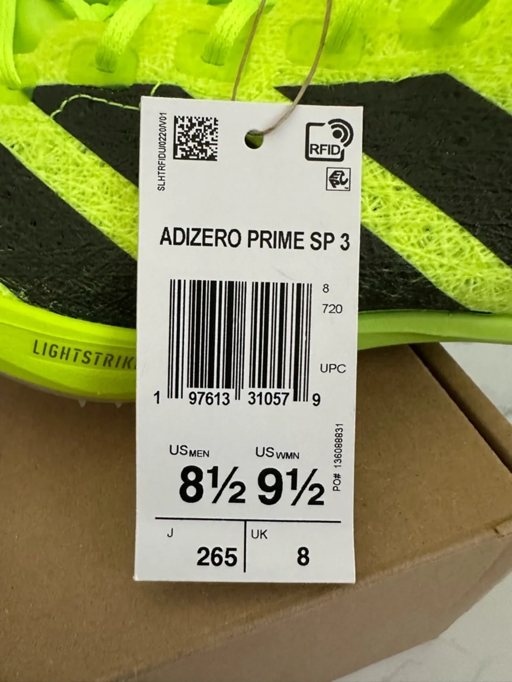 Adidas Adizero Prime SP 3 Strung Track & Field Running Shoes Spikes Men’s Sizes